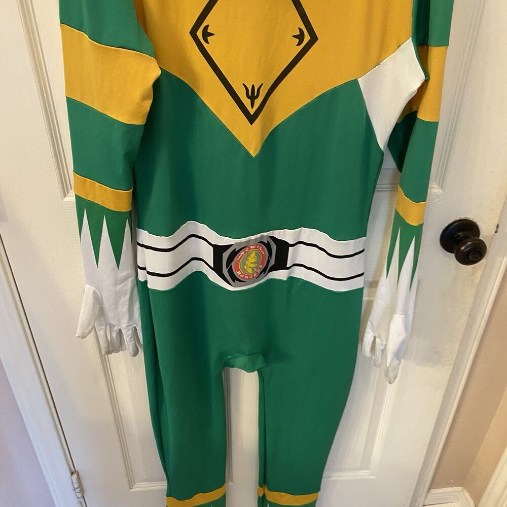 Mighty Morphin Power Rangers Morphsuits Green Ranger Adult Size XXL - Picture 5 of 14